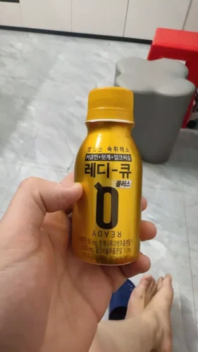 Nhấp để xem toàn màn hình Nước uống giải rượu, thải độc gan Hàn Quốc Ready Q hộp 10 chai x 100ml Korean Red Ginseng photo review