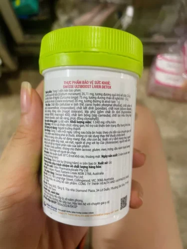 Nhấp để xem toàn màn hình Viên uống hỗ trợ thải độc gan & giảm khó tiêu đầy bụng Swisse Ultiboost Liver Detox photo review
